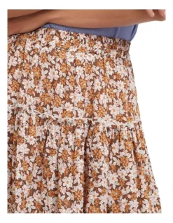 Willa Floral Mini Skirt In Orange Multi -Myer Clothing Shop 938094490 3 720x928