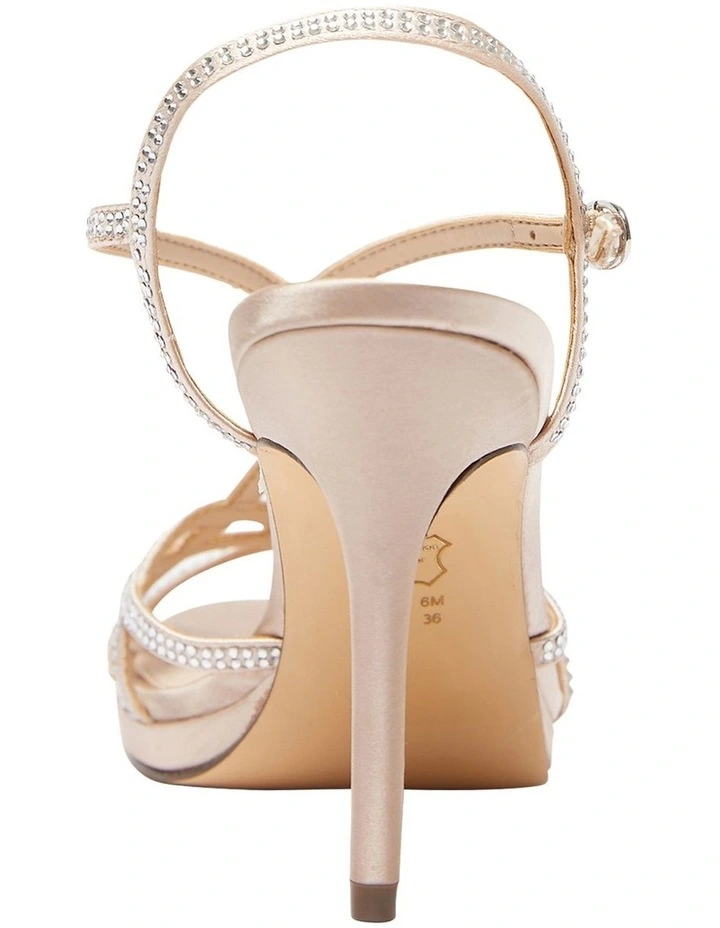 Raia Sandals In Pearl Rose Satin 5 Raia Sandals In Pearl Rose Satin - Image 5