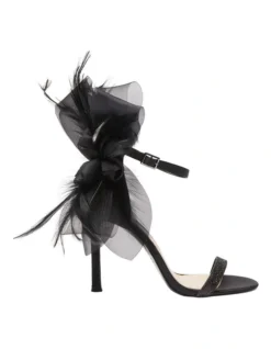 Dollye Sandals In Black Satin