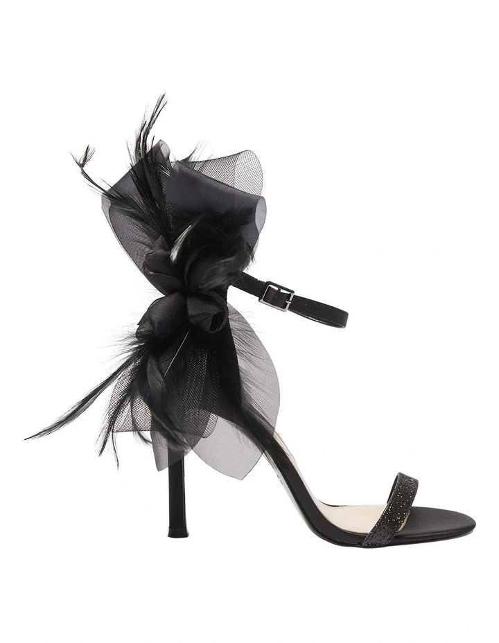 Dollye Sandals In Black Satin 1 Dollye Sandals In Black Satin