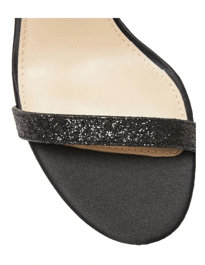 Dollye Sandals In Black Satin 7 Dollye Sandals In Black Satin - Image 7