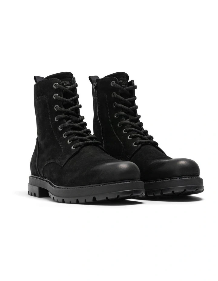 Addington Military Boot In Black 4 Addington Military Boot In Black - Image 4