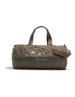 Double Barrel Duffle Bag In Olive