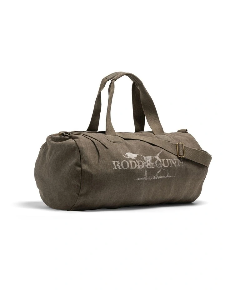 Double Barrel Duffle Bag In Olive 2 Double Barrel Duffle Bag In Olive - Image 2