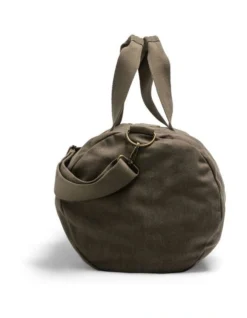 Double Barrel Duffle Bag In Olive 7 Double Barrel Duffle Bag In Olive -Myer Clothing Shop 938611000 3 720x928