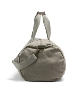 Double Barrel Duffle Bag In Natural Beige 7 Double Barrel Duffle Bag In Natural Beige -Myer Clothing Shop 938611090 3 720x928