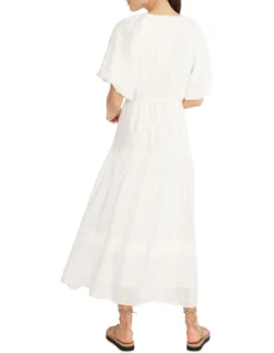 Karina Midi Dress In White -Myer Clothing Shop 938619280 3 720x928