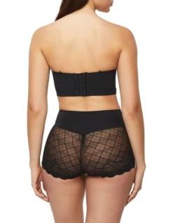 Harlequin Strapless Bustier In Black -Myer Clothing Shop 938651500 7 720x928