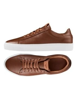 Deco 2.0 Leather Sneakers In Tan -Myer Clothing Shop 938897110 3 2 720x928