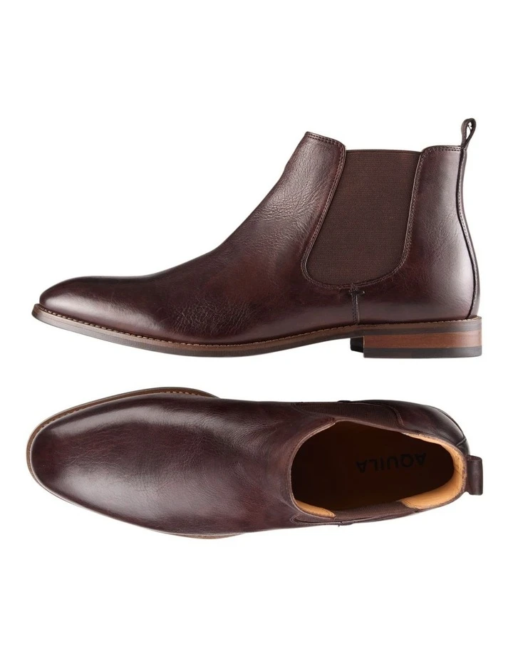 Dexter Leather Chelsea Boots In Brown 3 Dexter Leather Chelsea Boots In Brown - Image 3