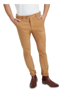 Oxford Luka Stretch Organic Cotton Pants In Biscuit -Myer Clothing Shop 938929960 4 720x928