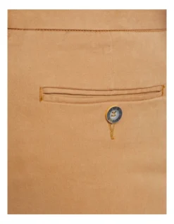 Oxford Luka Stretch Organic Cotton Pants In Biscuit -Myer Clothing Shop 938929960 6 720x928