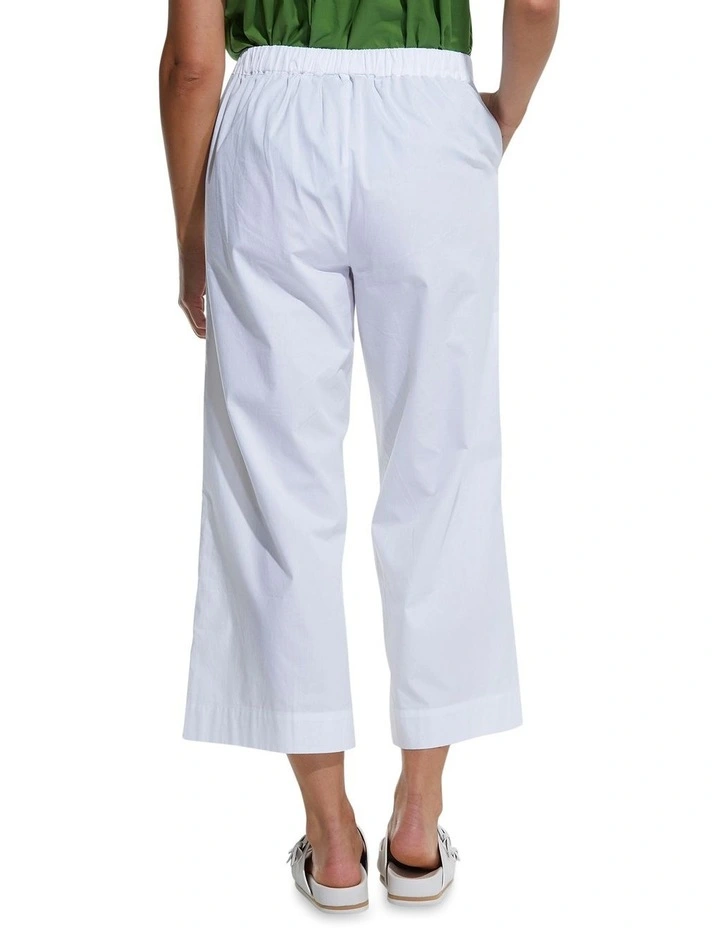 Wide Leg Essential Pant In White 2 Wide Leg Essential Pant In White - Image 2