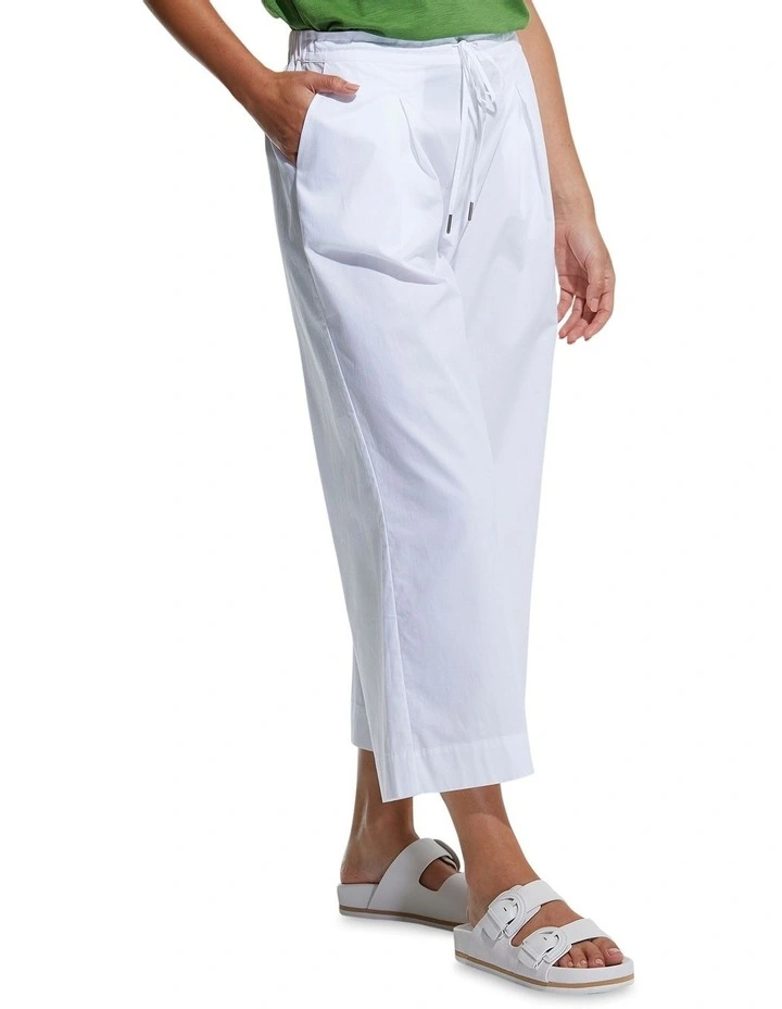 Wide Leg Essential Pant In White 3 Wide Leg Essential Pant In White - Image 3