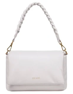 Bubbly Flapover Shoulder Bag In Ivory