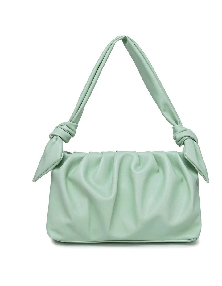 Luna Baguette Shoulder Bag In Pistachio Green 2 Luna Baguette Shoulder Bag In Pistachio Green - Image 2