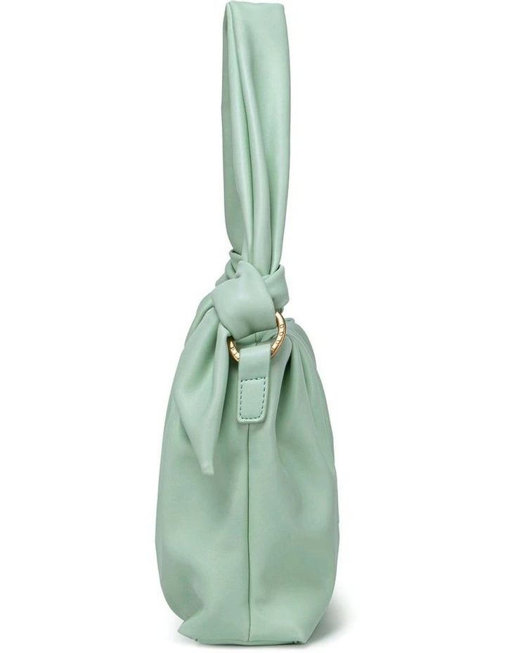 Luna Baguette Shoulder Bag In Pistachio Green 4 Luna Baguette Shoulder Bag In Pistachio Green - Image 4