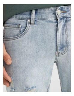 Massimo Ripped Denim Short In Sky Blue -Myer Clothing Shop 939000070 3 720x928