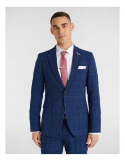 Revolver Slim Suit Jacket In Blue