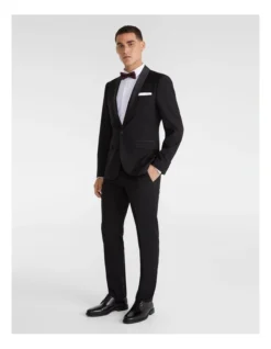 Aston Shawl Collar Suit Jacket In Black -Myer Clothing Shop 939009340 4 720x928