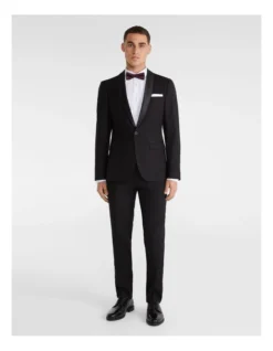 Aston Shawl Collar Suit Jacket In Black -Myer Clothing Shop 939009340 5 720x928