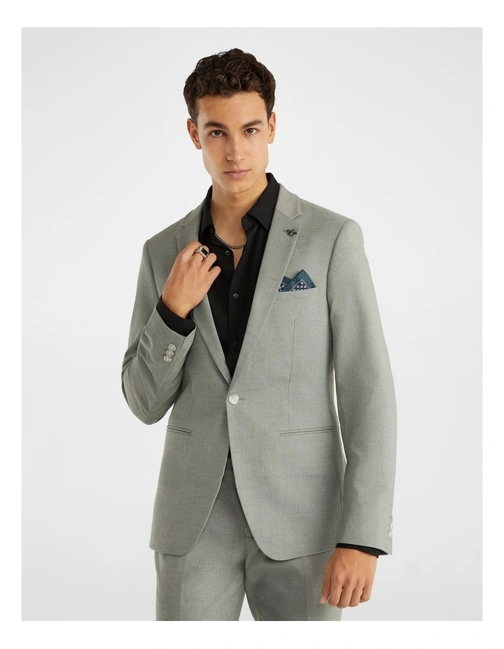Latrell Slim Suit Jacket In Sage 1 Latrell Slim Suit Jacket In Sage