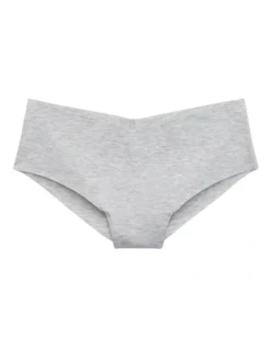 Aerie No Show Cotton Cheeky Underwear In Grey
