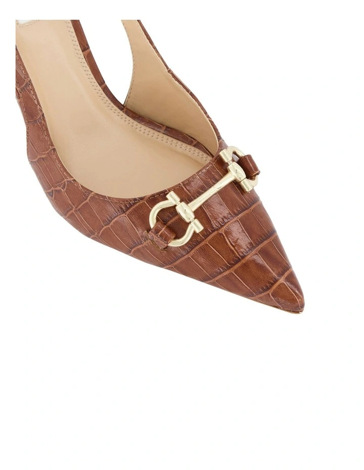 Dune London Click Slingbacks In Brown 3 Dune London Click Slingbacks In Brown - Image 3