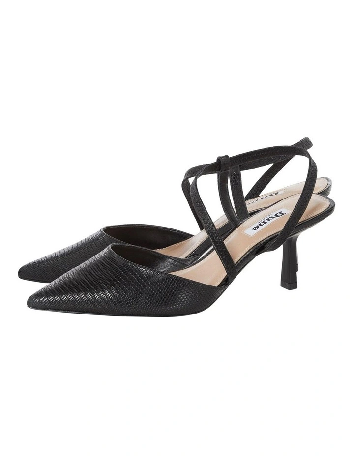 Dune London Colombia Court Shoe In Black 3 Dune London Colombia Court Shoe In Black - Image 3