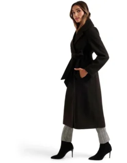 Katie Wrap Coat In Black 6 Katie Wrap Coat In Black -Myer Clothing Shop 939470140 3 720x928