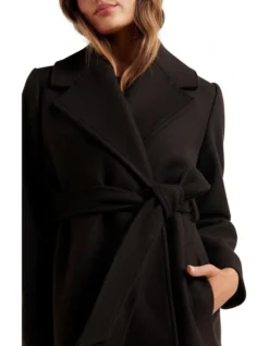 Katie Wrap Coat In Black 7 Katie Wrap Coat In Black -Myer Clothing Shop 939470140 4 720x928