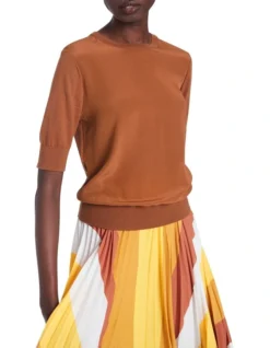 Shania Silk Mix Knit In Mocha -Myer Clothing Shop 939596230 4 720x928