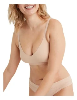 Aerie Smoothez Padded Bralette In Natural