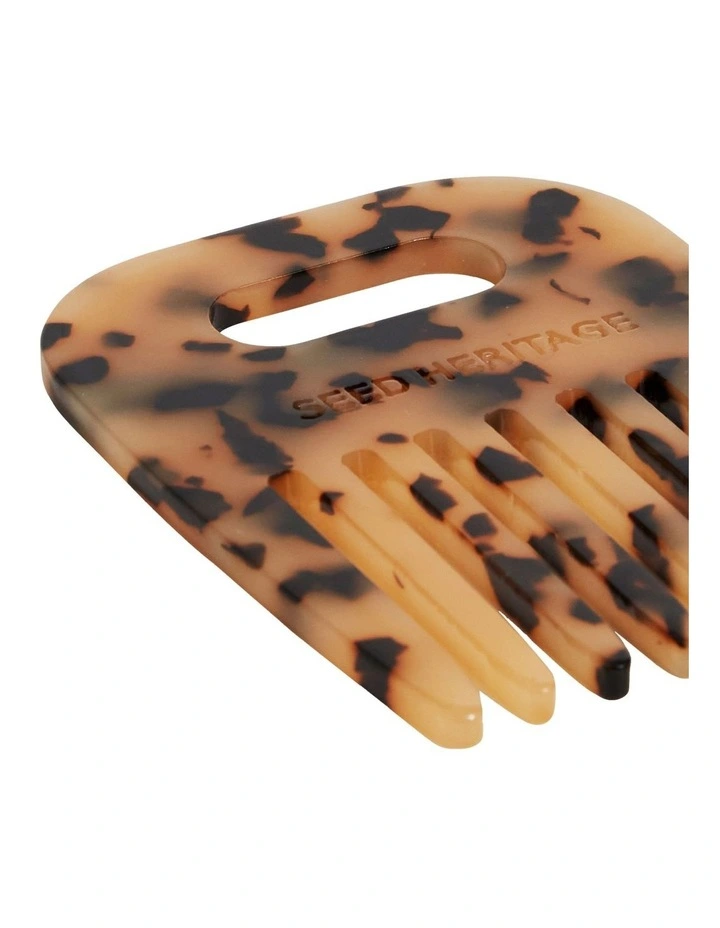 Mini Resin Comb In Milky Tort 2 Mini Resin Comb In Milky Tort - Image 2