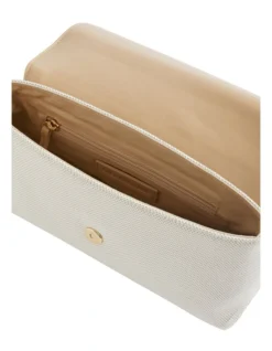 Textured Fold Over Clutch In Beige Multi -Myer Clothing Shop 939697570 939690820 4 720x928