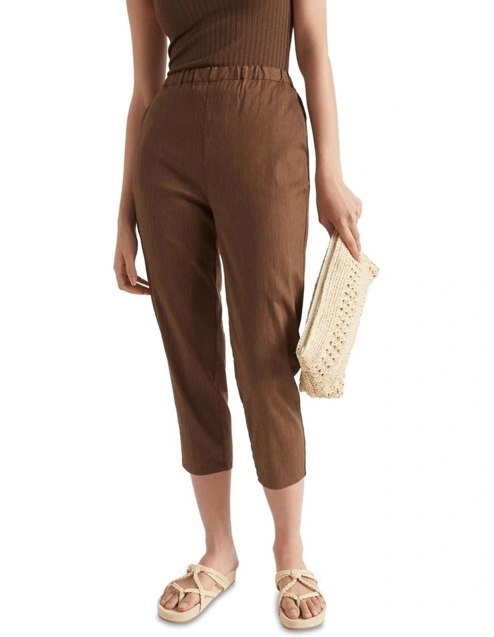 Slim Leg Pant In Brown 3 Slim Leg Pant In Brown - Image 3