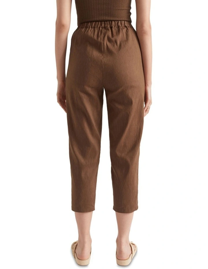 Slim Leg Pant In Brown 4 Slim Leg Pant In Brown - Image 4