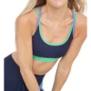 Aerie Goals Colorblock Sports Bra In Blue