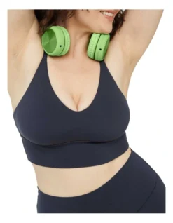 Aerie Real Me Strappy Back Sports Bra In Dark Navy