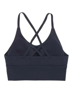 Aerie Real Me Strappy Back Sports Bra In Dark Navy -Myer Clothing Shop 939886300 939881260 4 720x928