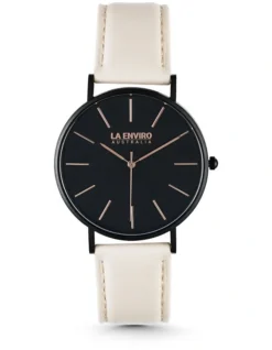 Watch With Nude Strap Tierra 40 MM In Black
