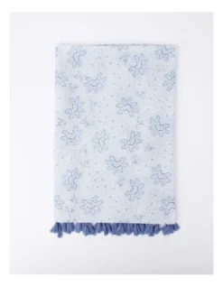 Basque Dandelion Floral Scarf In Blue -Myer Clothing Shop 940057390 5 720x928