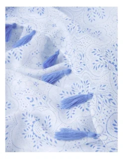 Basque Dandelion Floral Scarf In Blue -Myer Clothing Shop 940057390 6 720x928