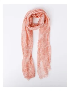Basque Etched Palm Scarf In Blush