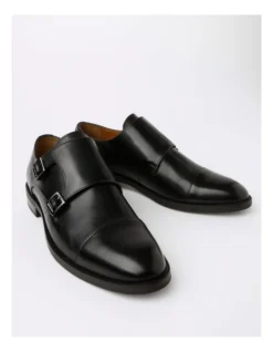 Blaine Double Monk Strap Slip On In Black -Myer Clothing Shop 940221910 4 720x928