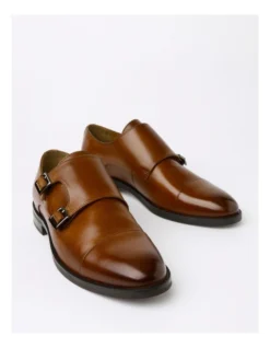 Blaine Double Monk Strap Slip On In Tan -Myer Clothing Shop 940222000 3 720x928