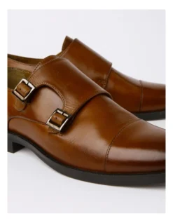 Blaine Double Monk Strap Slip On In Tan -Myer Clothing Shop 940222000 5 720x928