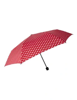 Spot Folding Red Umbrella In Red