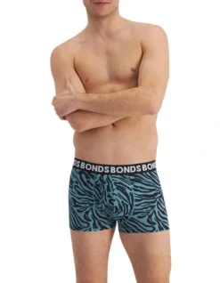 Bonds Everyday Trunk 3 Pack In Blue/Black