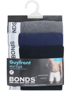 Bonds Guyfront Mid Trunk 3 Pack In Multi -Myer Clothing Shop 940626190 3 720x928